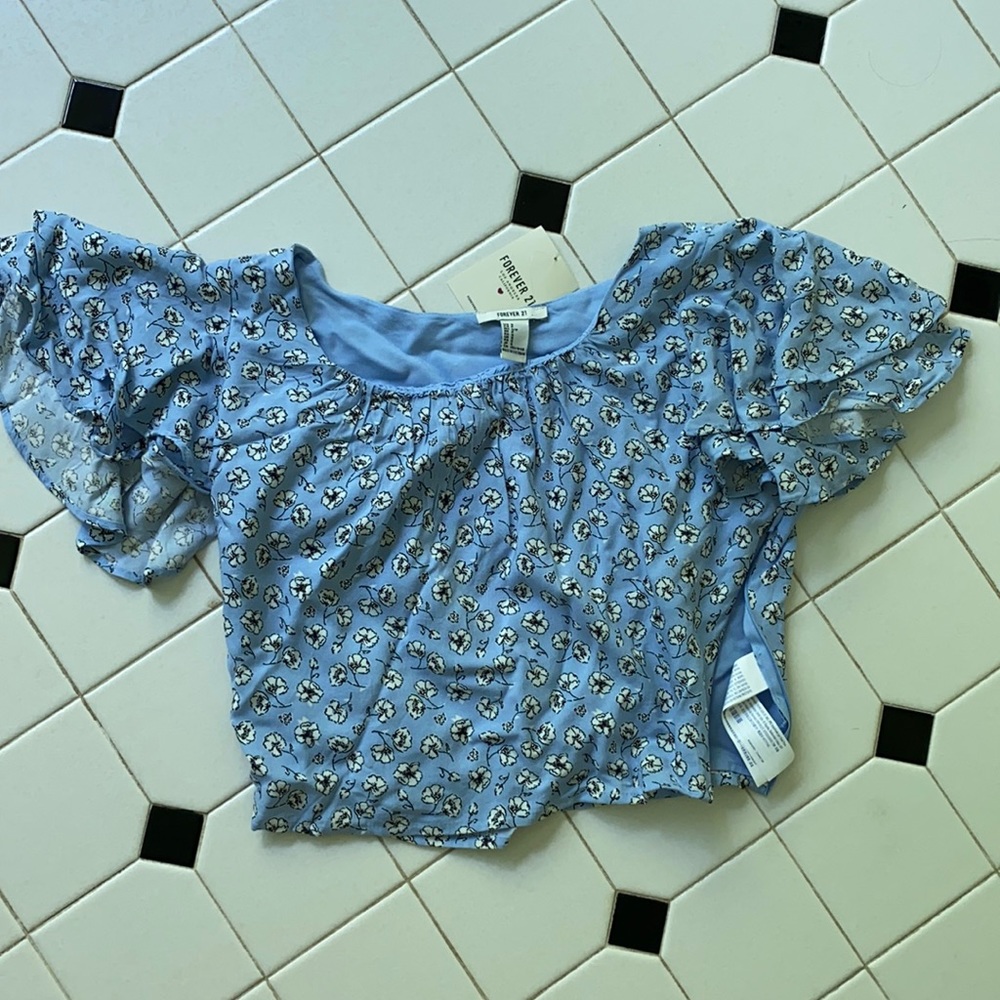 floral crop top